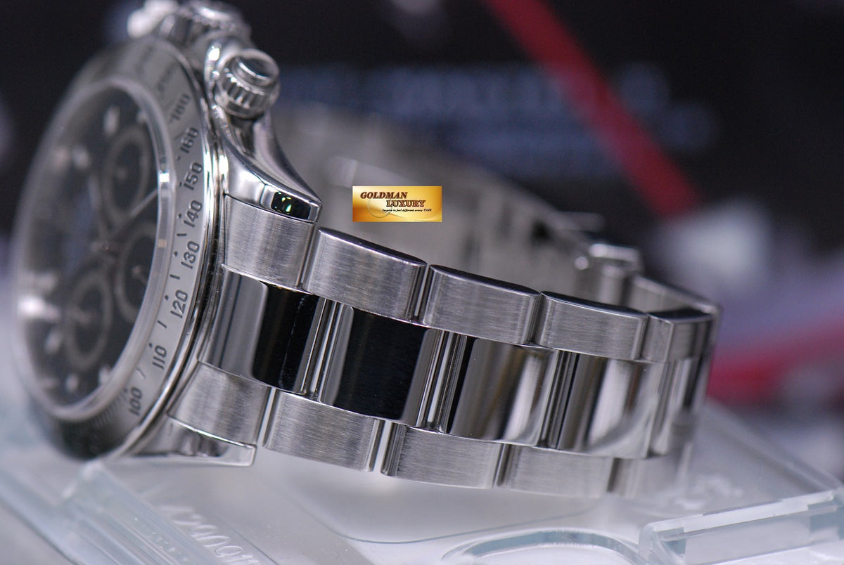 [SOLD] ROLEX OYSTER COSMOGRAPH DAYTONA STAINLESS STEEL BLACK 116520 (MINT)