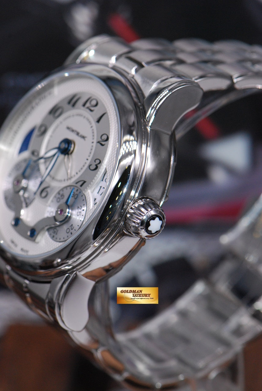 [SOLD] MONT BLANC NICHOLAS RIEUSSEC CHRONOGRAPH SS GMT BRACELET AUTOMATIC (LNIB)