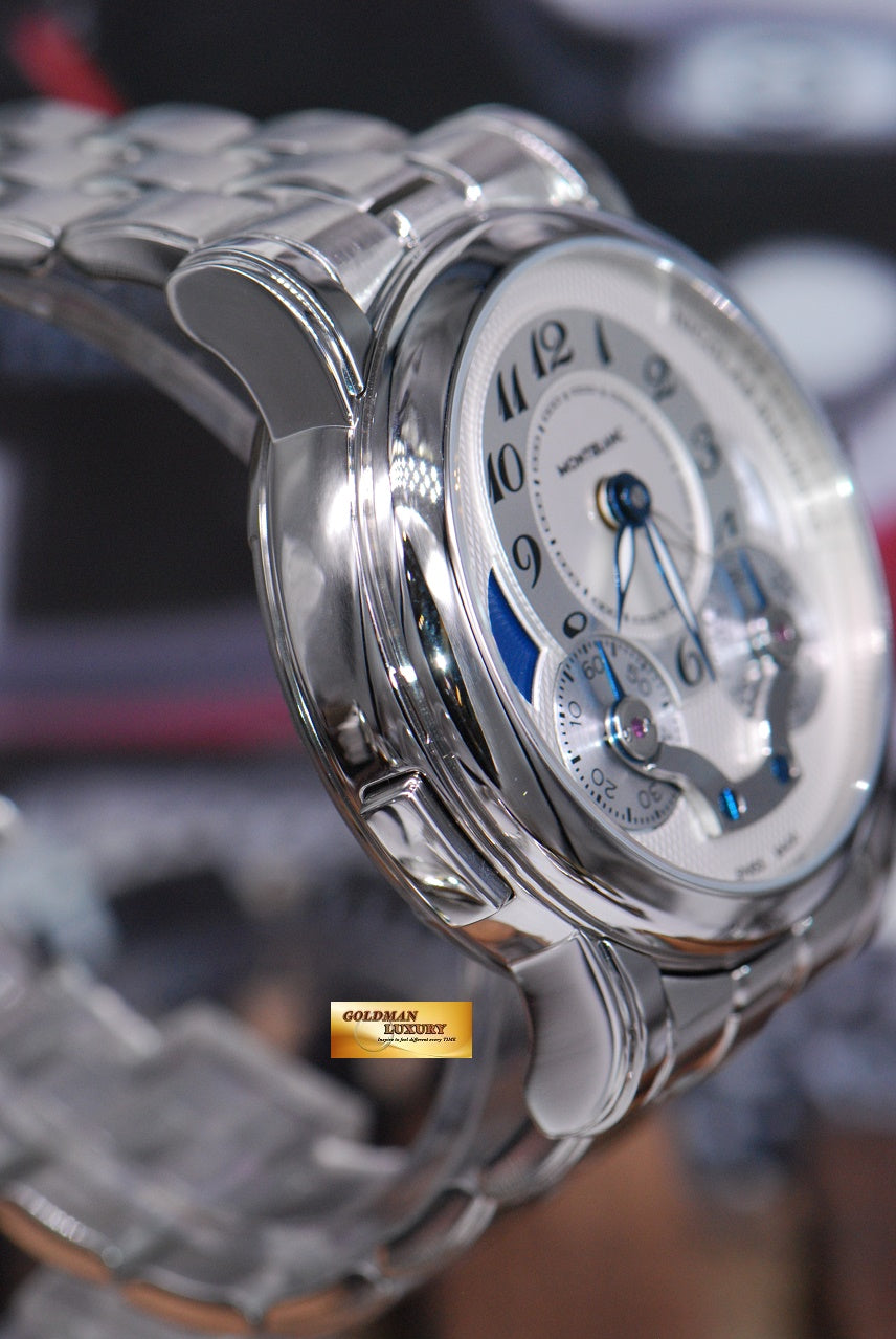 [SOLD] MONT BLANC NICHOLAS RIEUSSEC CHRONOGRAPH SS GMT BRACELET AUTOMATIC (LNIB)