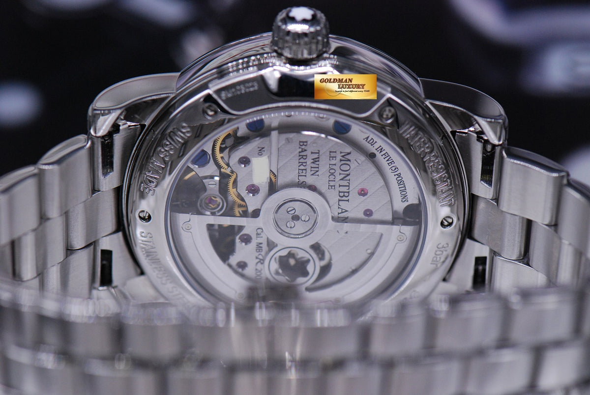 [SOLD] MONT BLANC NICHOLAS RIEUSSEC CHRONOGRAPH SS GMT BRACELET AUTOMATIC (LNIB)