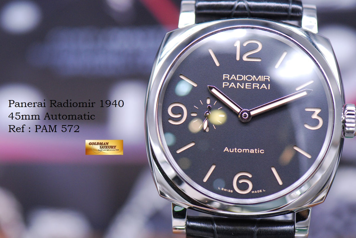 [SOLD] PANERAI RADIOMIR 1940 45mm AUTOMATIC PAM 572 (MINT)
