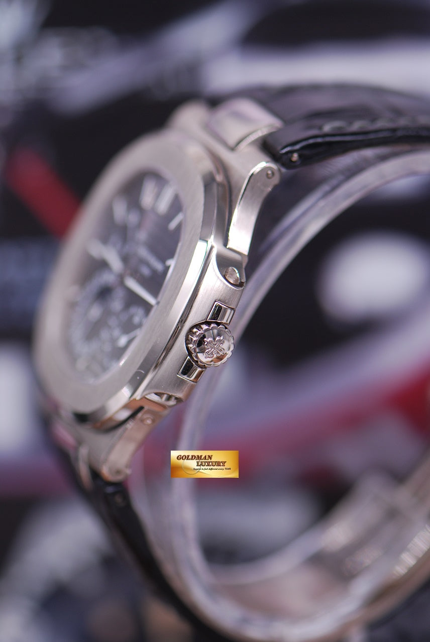 [SOLD] PATEK PHILIPPE NAUTILUS 18K WHITE GOLD MOONPHASE POWER RESERVE 5712G-001 (LNIB)