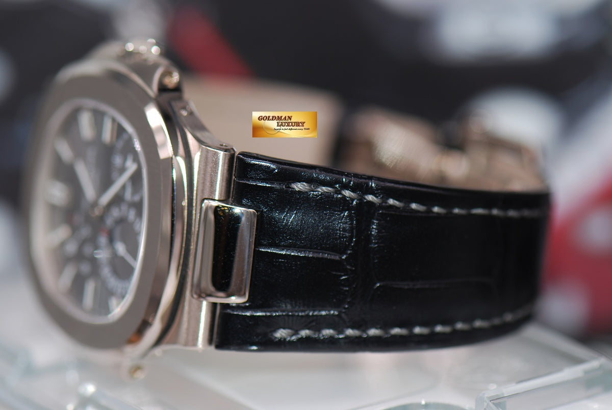 [SOLD] PATEK PHILIPPE NAUTILUS 18K WHITE GOLD MOONPHASE POWER RESERVE 5712G-001 (LNIB)