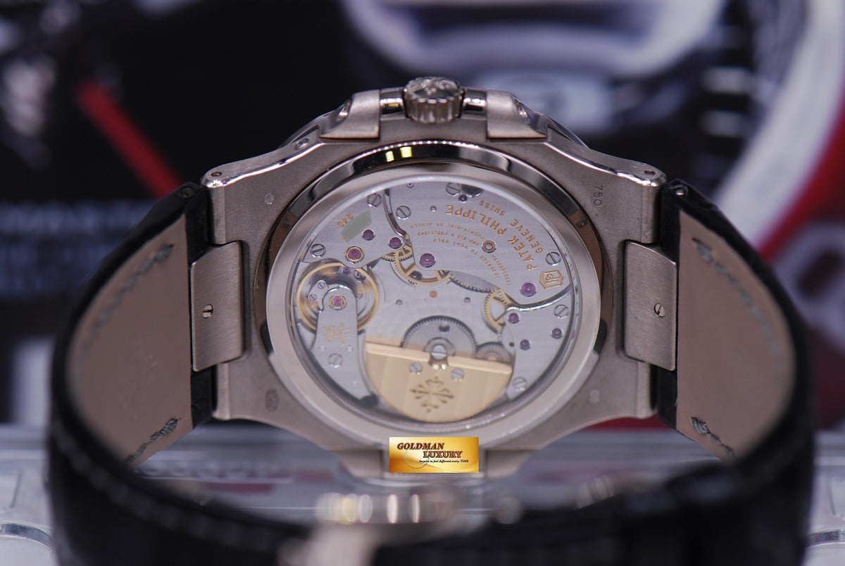 [SOLD] PATEK PHILIPPE NAUTILUS 18K WHITE GOLD MOONPHASE POWER RESERVE 5712G-001 (LNIB)