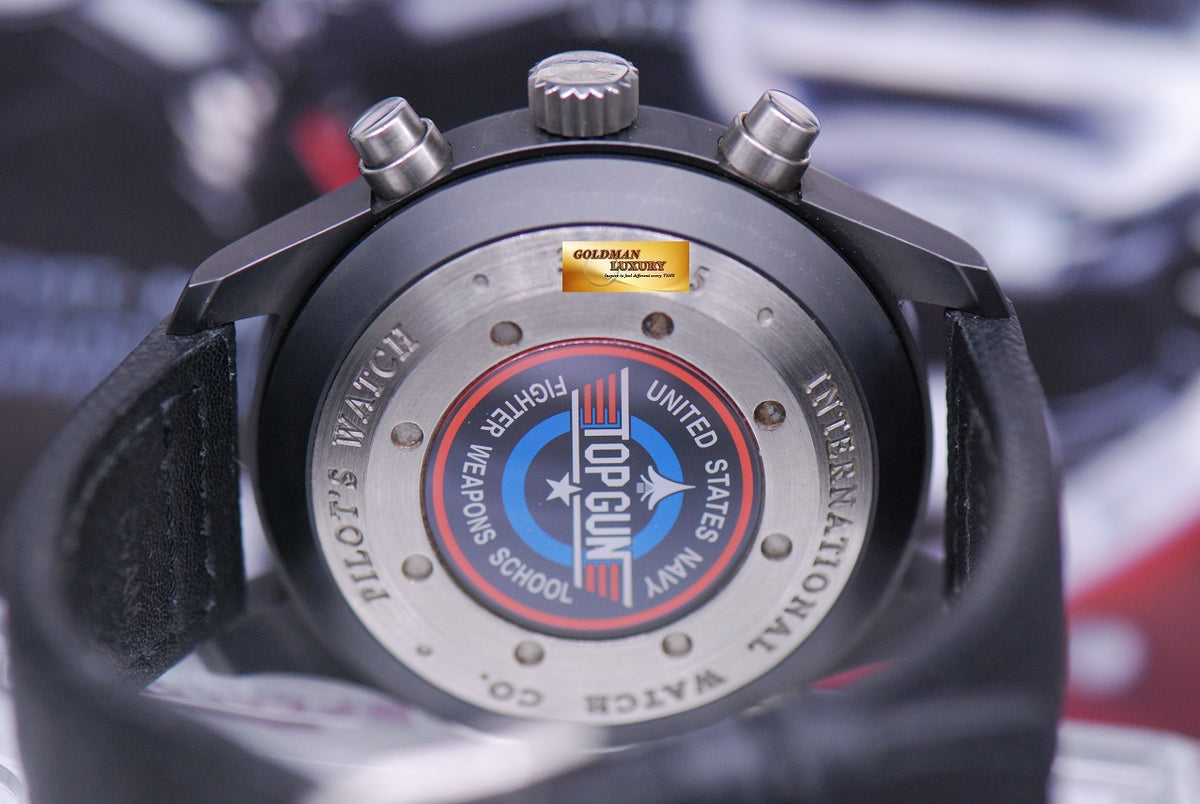 [SOLD] IWC PILOT’S DOUBLE CHRONOGRAPH TOP GUN SERIES CERAMIC BLACK AUTOMATIC IW3799-01 (NEAR MINT)