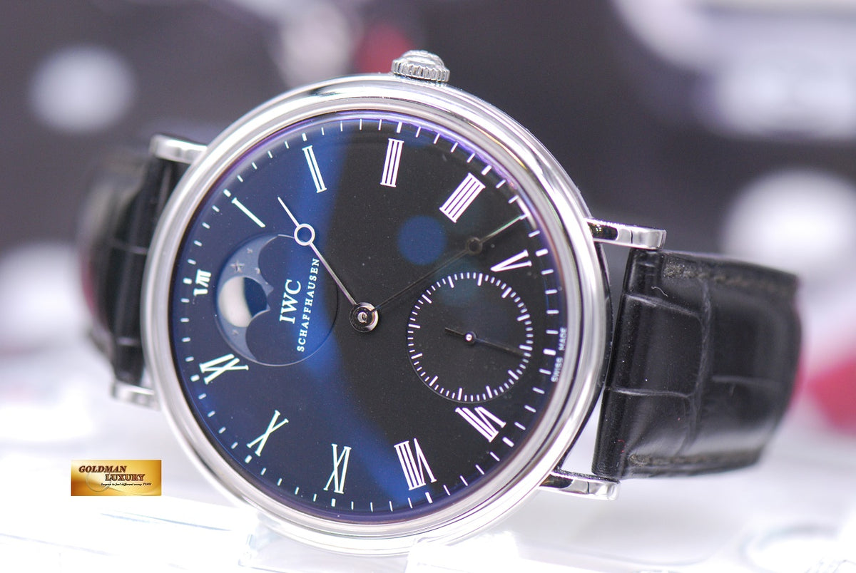 IWC PORTOFINO MOONPHASE 46mm HAND WOUND IW5448-01 (NEAR MINT)
