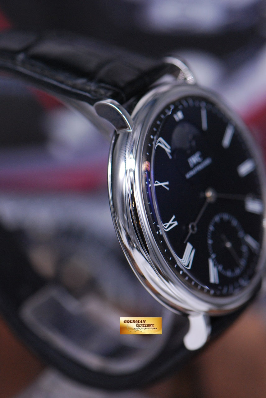 IWC PORTOFINO MOONPHASE 46mm HAND WOUND IW5448 01 NEAR MINT Goldman Luxury