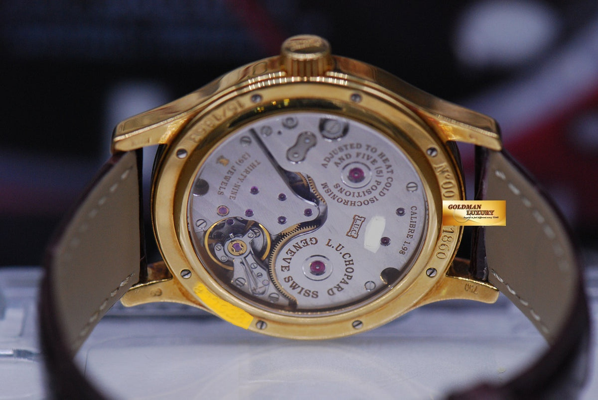 [SOLD] CHOPARD L.U.C QUATTRO 8 DAYS POWER RESERVE 38mm 18K YELLOW GOLD MANUAL (NEAR MINT)