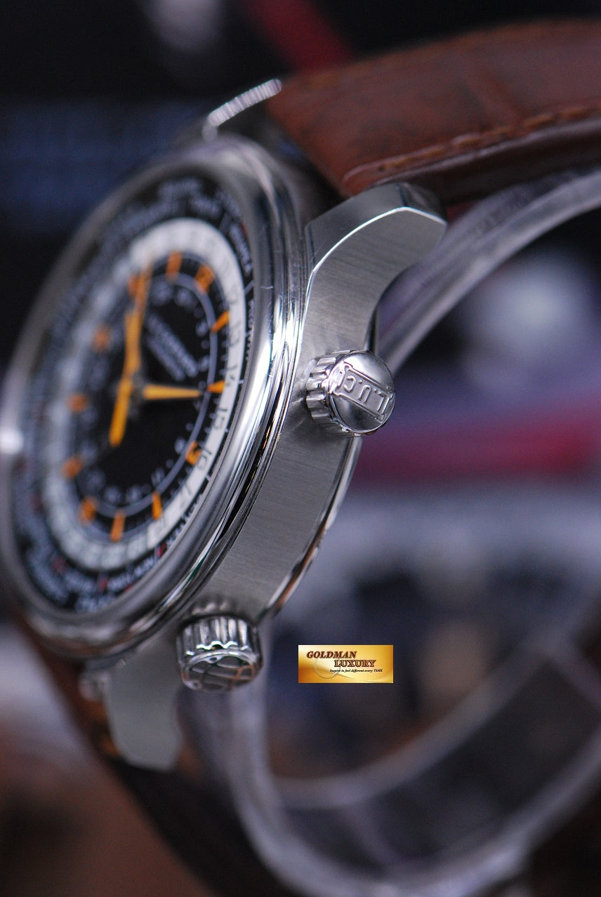 [SOLD] CHOPARD L.U.C TIME TRAVELER ONE WORLD TIME STAINLESS STEEL AUTOMATIC (MINT)