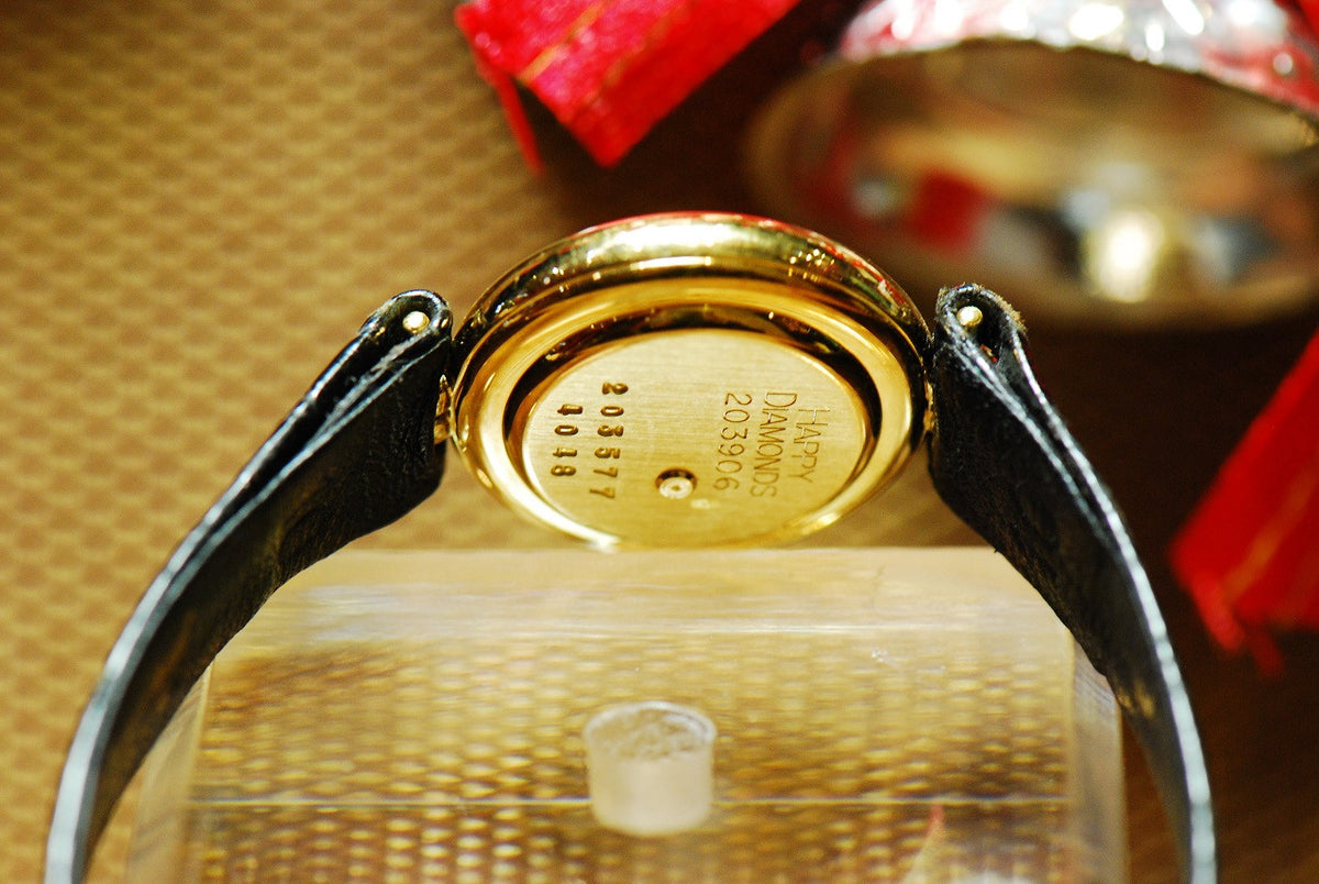 [SOLD] CHOPARD HAPPY DIAMOND 18K YELLOW GOLD LADIES QUARTZ (Near Mint)