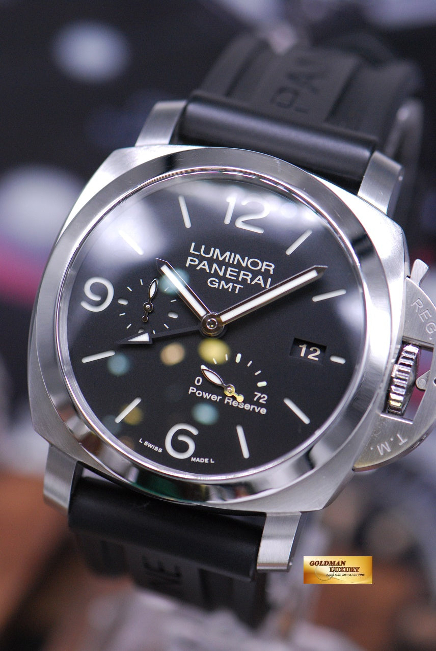 [SOLD] PANERAI LUMINOR MARINA GMT 1950 44mm POWER RESERVE AUTOMATIC PAM 321 (NEAR MINT)