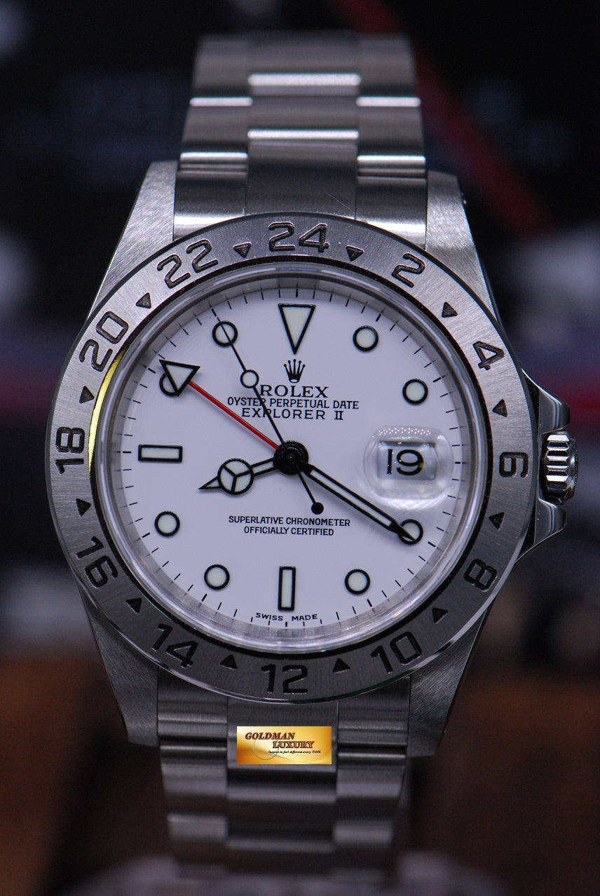 [SOLD] ROLEX OYSTER PERPETUAL EXPLORER II REF 16570 WHITE (MINT)