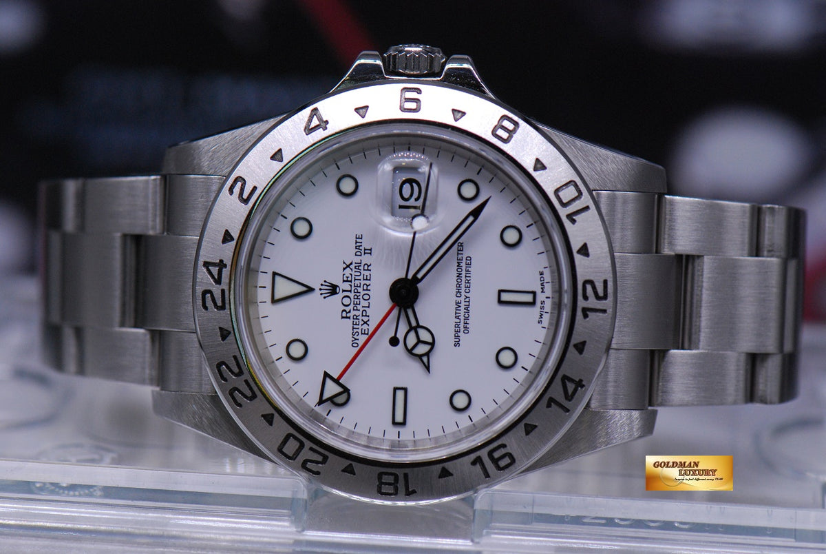 [SOLD] ROLEX OYSTER PERPETUAL EXPLORER II REF 16570 WHITE (MINT)