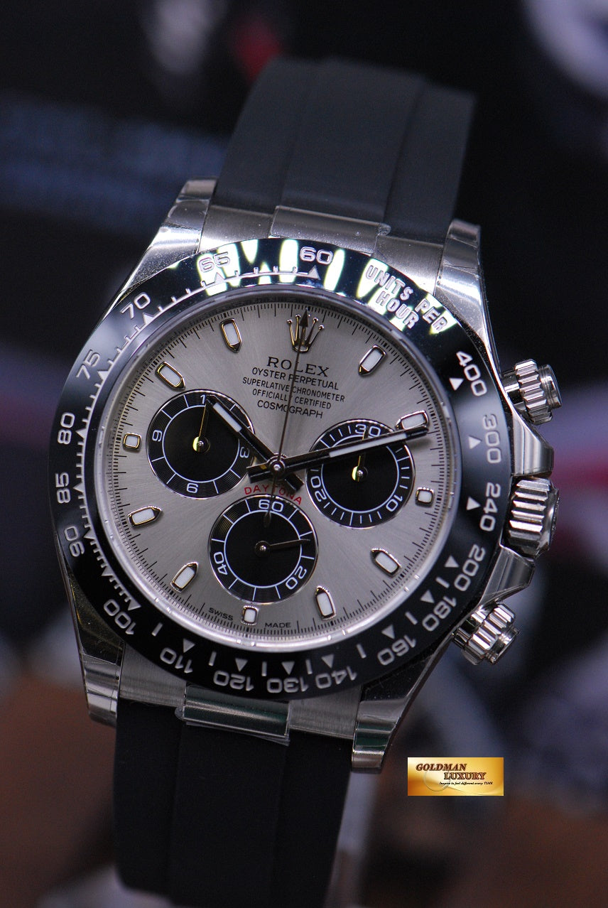 [SOLD] ROLEX OYSTER COSMOGRAPH DAYTONA 18K WHITE GOLD “PANDA” DIAL CERAMIC BEZEL 116519 (NEW-UNWORN)