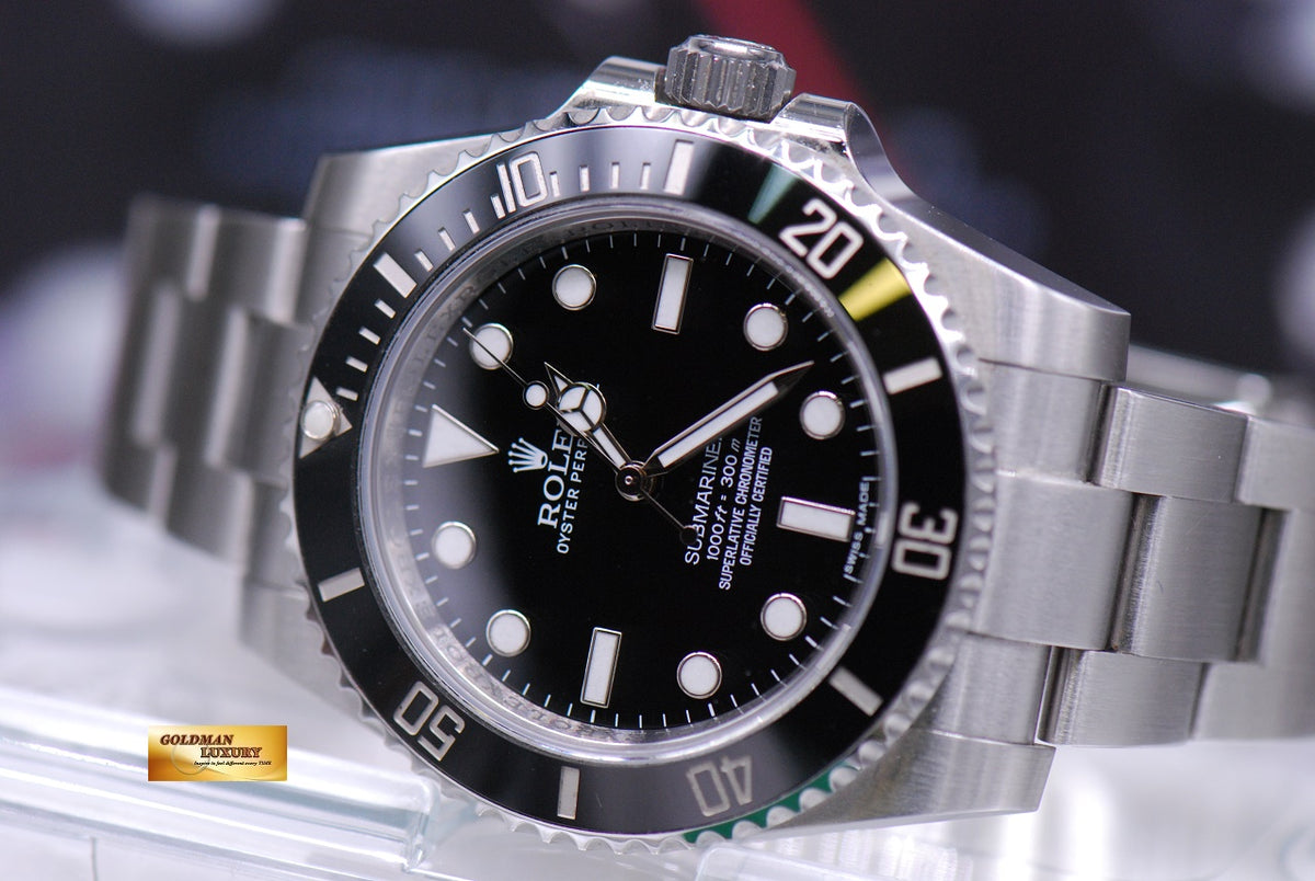 [SOLD] ROLEX OYSTER PERPETUAL SUBMARINER NO-DATE CERAMIC BEZEL 114060 (NEAR MINT)