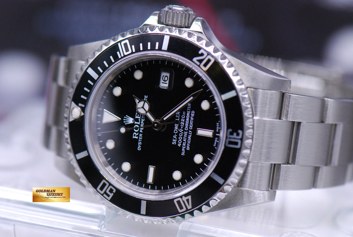 [SOLD] ROLEX OYSTER PERPETUAL SEA-DWELLER 40mm STAINLESS STEEL 16600 (MINT)