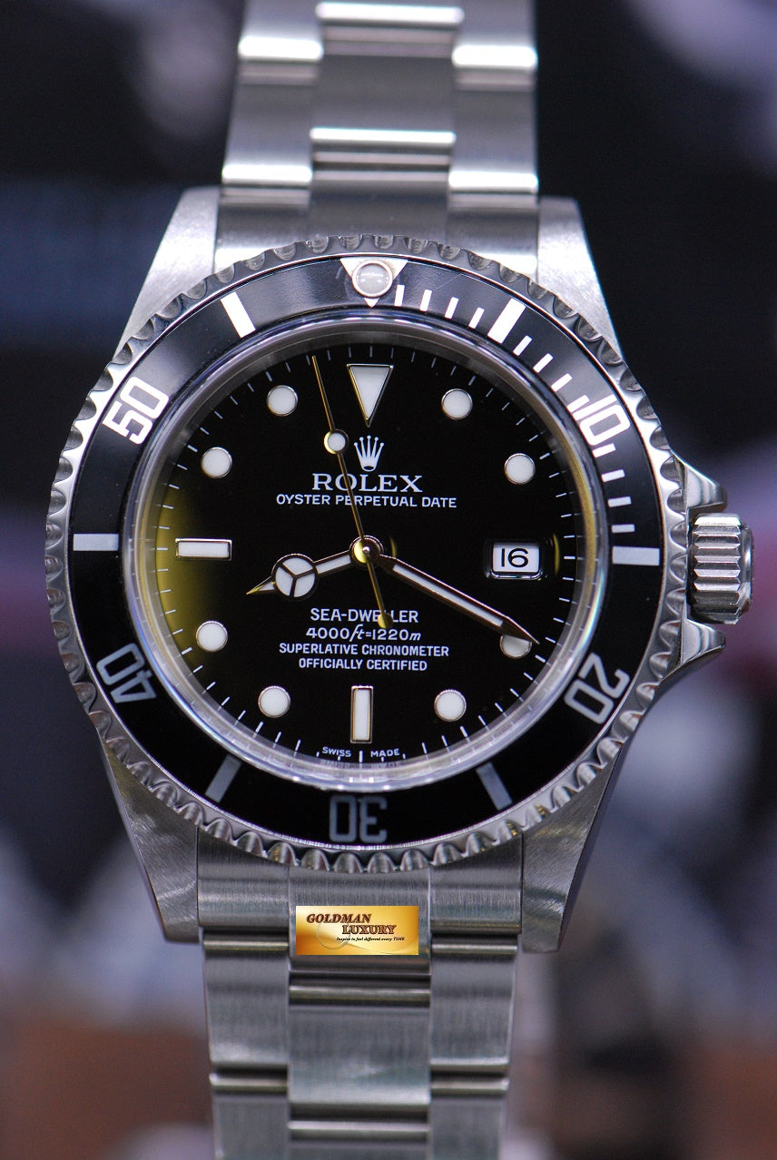 [SOLD] ROLEX OYSTER PERPETUAL SEA-DWELLER 40mm STAINLESS STEEL 16600 (MINT)