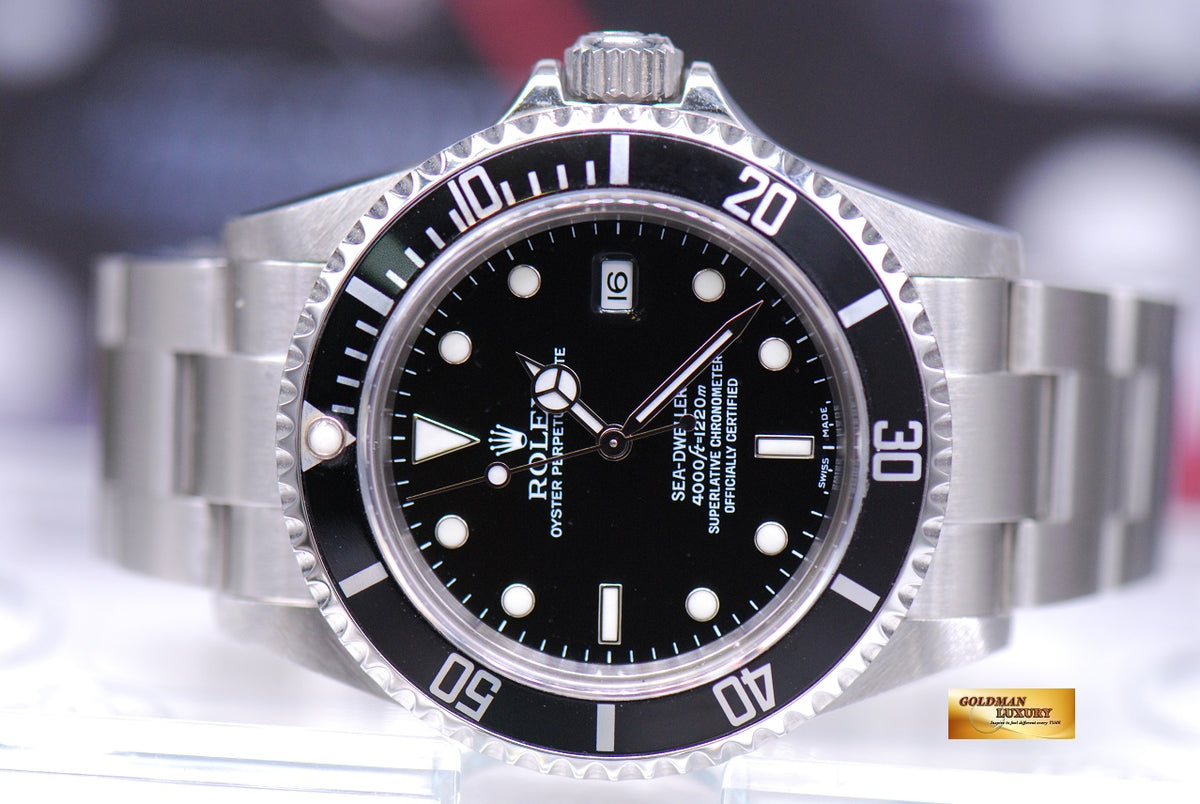 [SOLD] ROLEX OYSTER PERPETUAL SEA-DWELLER 40mm STAINLESS STEEL 16600 (MINT)