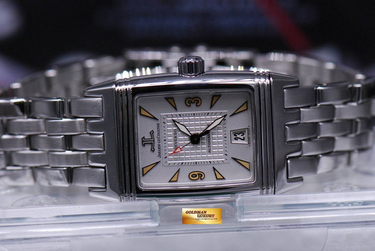 [SOLD] JLC REVERSO GRANDE SPORT AUTOMATIC SS BRACELET 290.8.60 (MINT)