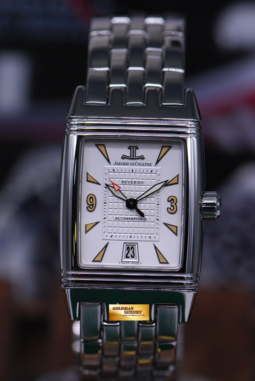[SOLD] JLC REVERSO GRANDE SPORT AUTOMATIC SS BRACELET 290.8.60 (MINT)