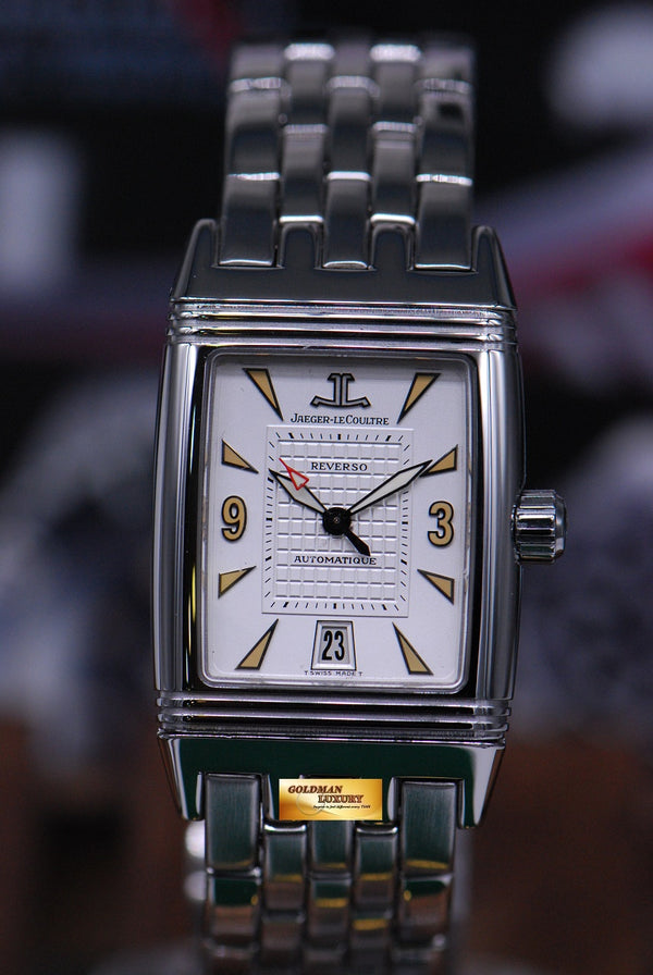[SOLD] JLC REVERSO GRANDE SPORT AUTOMATIC SS BRACELET 290.8.60 (MINT)