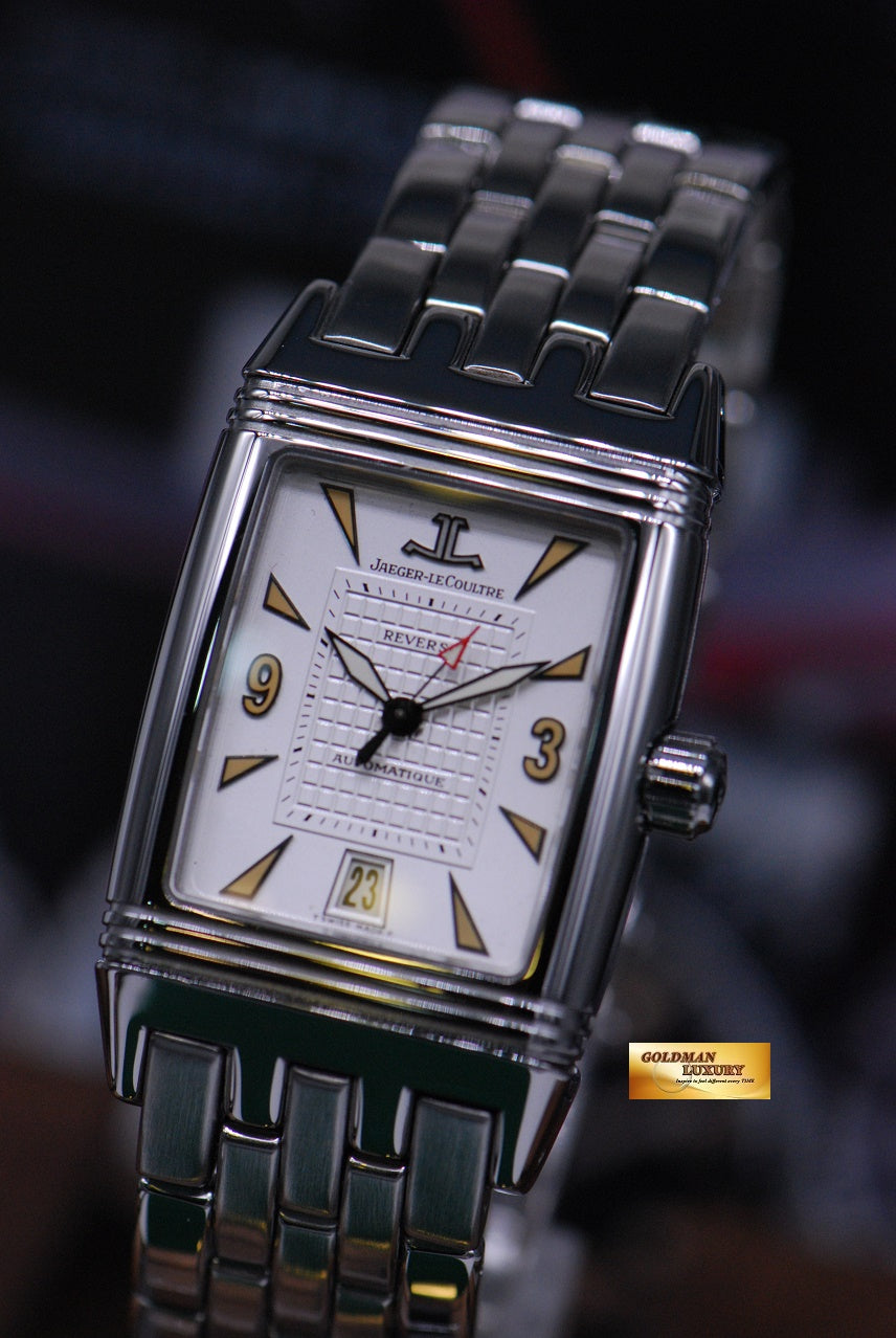 [SOLD] JLC REVERSO GRANDE SPORT AUTOMATIC SS BRACELET 290.8.60 (MINT)