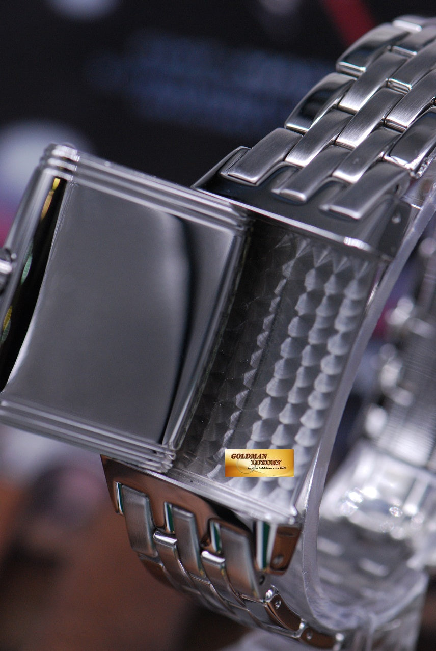 [SOLD] JLC REVERSO GRANDE SPORT AUTOMATIC SS BRACELET 290.8.60 (MINT)