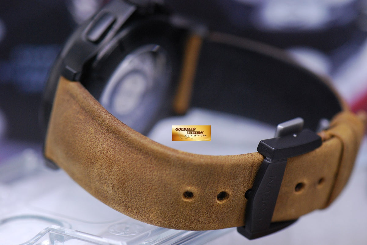 [SOLD] CORUM ADMIRAL’S CUP MILITARY LEGEND 42mm CHRONOGRAPH PVD BLACK AUTOMATIC (LNIB)