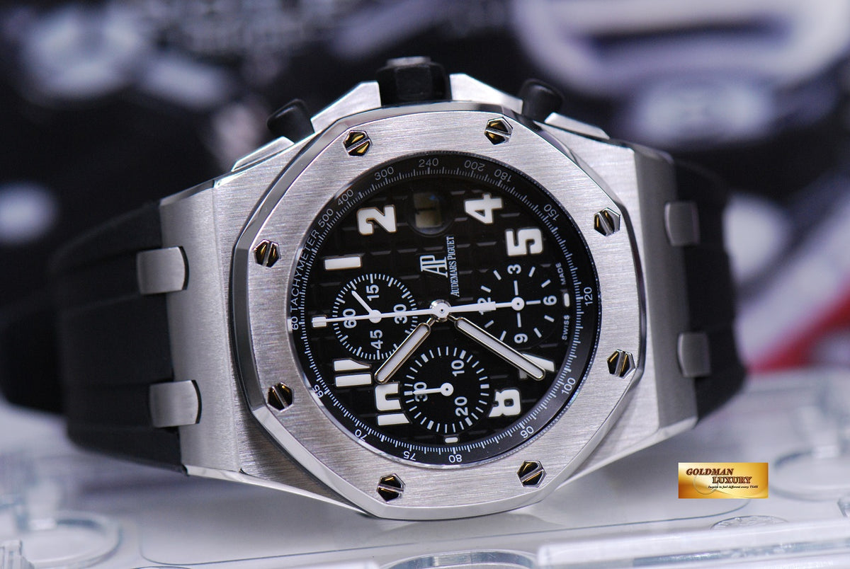 [SOLD] AUDEMARS PIGUET ROYAL OAK OFFSHORE BLACK THEME CHRONOGRAPH AUTOMATIC 26020ST (MINT)
