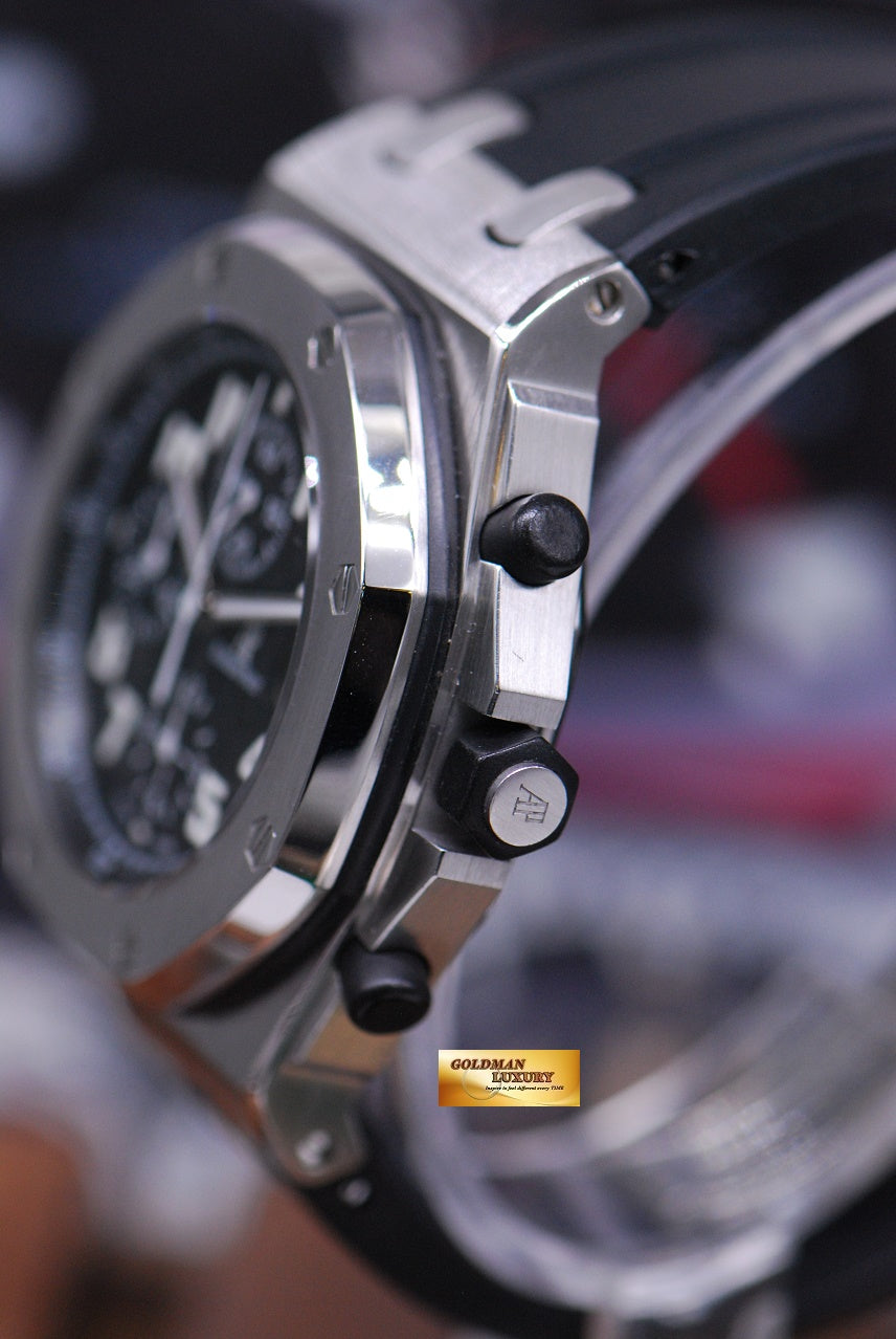 [SOLD] AUDEMARS PIGUET ROYAL OAK OFFSHORE BLACK THEME CHRONOGRAPH AUTOMATIC 26020ST (MINT)