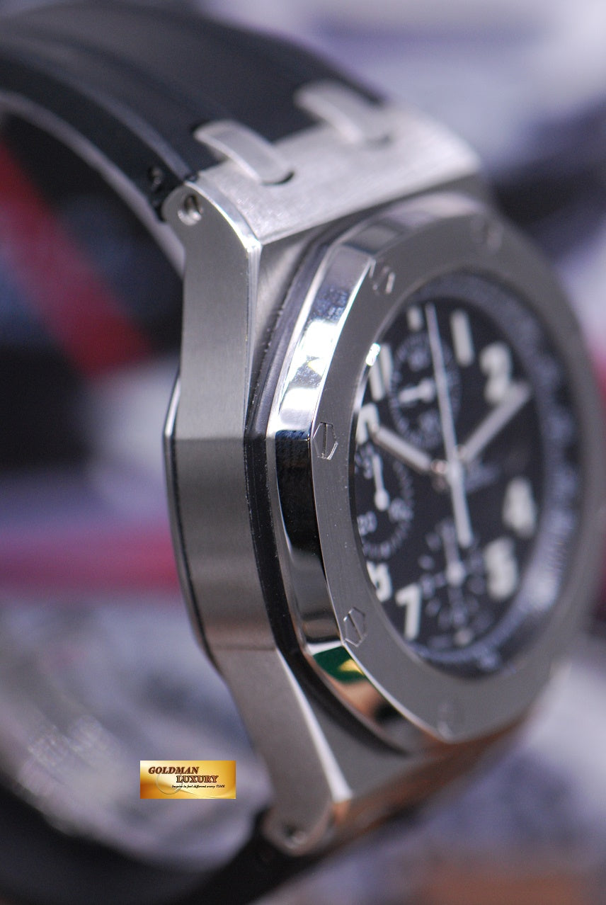 [SOLD] AUDEMARS PIGUET ROYAL OAK OFFSHORE BLACK THEME CHRONOGRAPH AUTOMATIC 26020ST (MINT)
