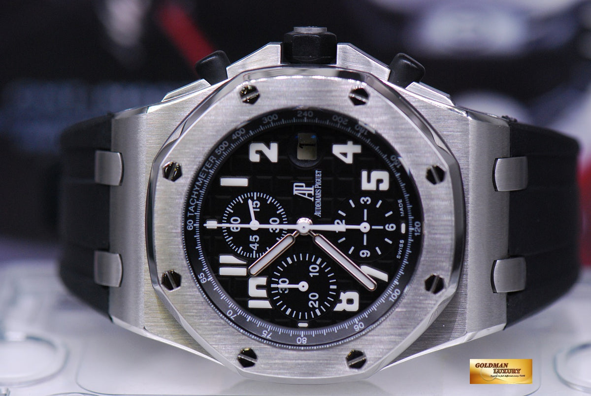 [SOLD] AUDEMARS PIGUET ROYAL OAK OFFSHORE BLACK THEME CHRONOGRAPH AUTOMATIC 26020ST (MINT)