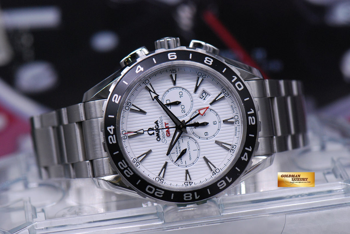[SOLD] OMEGA SEAMASTER AQUA TERRA 150m CO-AXIAL GMT 44mm CHRONOGRAPH AUTOMATIC (NEAR MINT)
