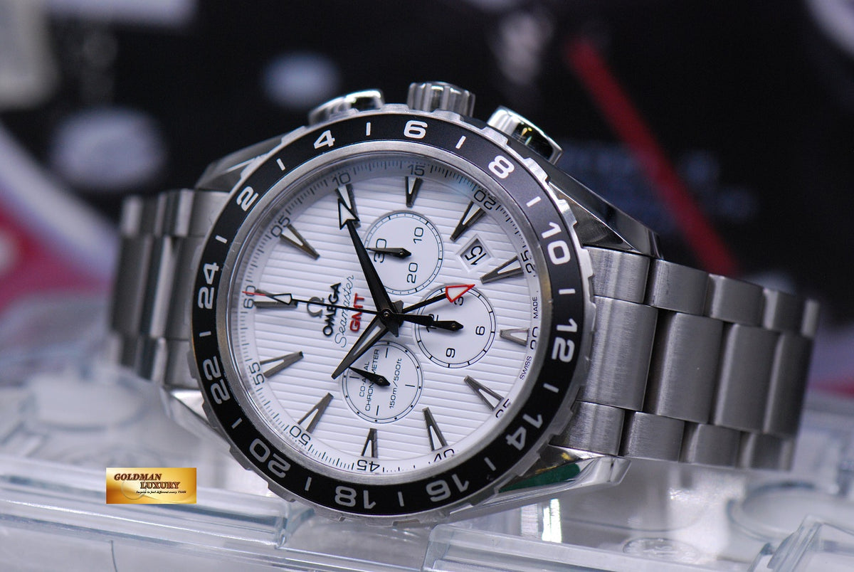 [SOLD] OMEGA SEAMASTER AQUA TERRA 150m CO-AXIAL GMT 44mm CHRONOGRAPH AUTOMATIC (NEAR MINT)