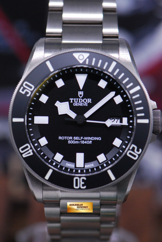 SOLD TUDOR PELAGOS TITANIUM 42mm ETA MVT AUTOMATIC BLACK 25500T