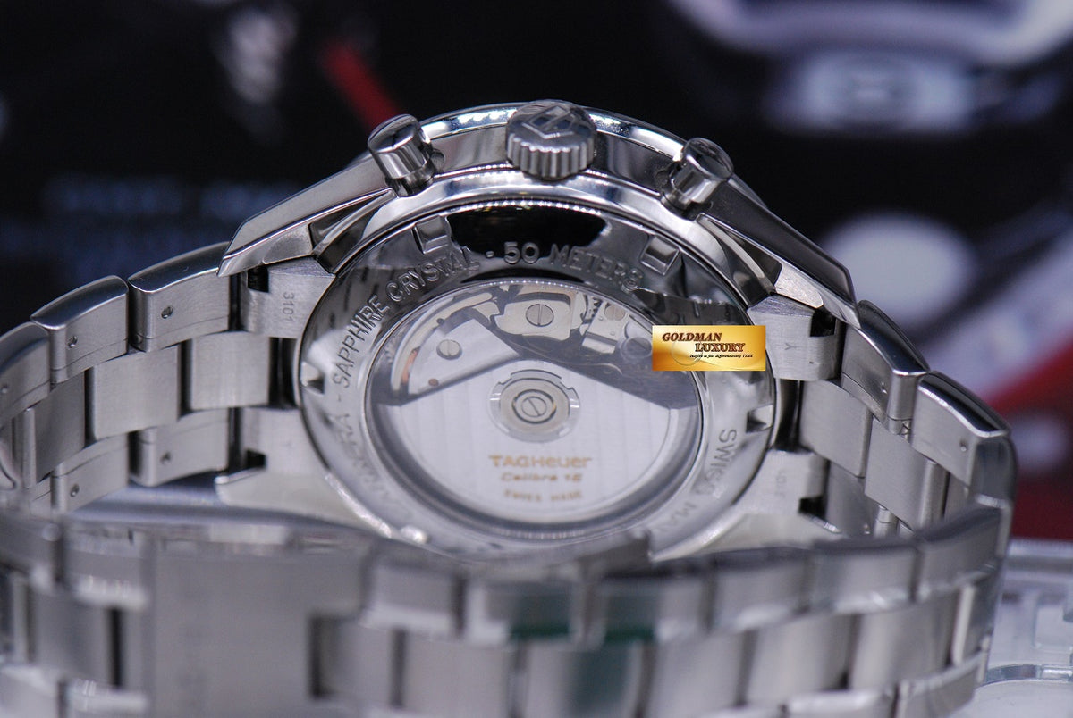 [SOLD] TAG HEUER CARRERA CHRONOGRAPH BLACK AUTOMATIC CV2011 (MINT)