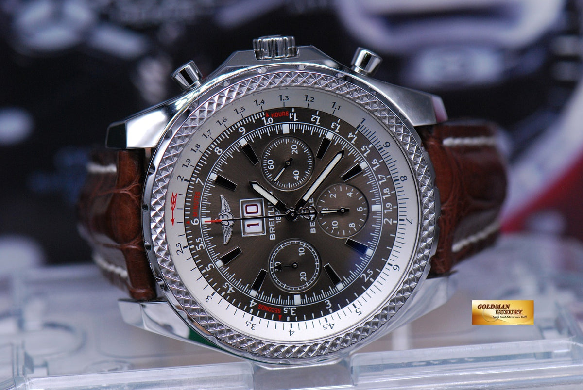[SOLD] BREITLING BENTLEY 6.75 CHRONOGRAPH GREY DIAL 47mm AUTOMATIC A44362 (MINT)