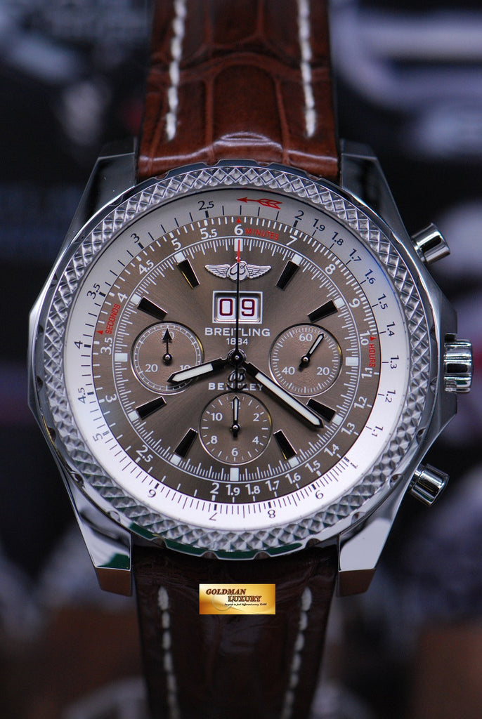SOLD BREITLING BENTLEY 6.75 CHRONOGRAPH GREY DIAL 47mm AUTOMATIC