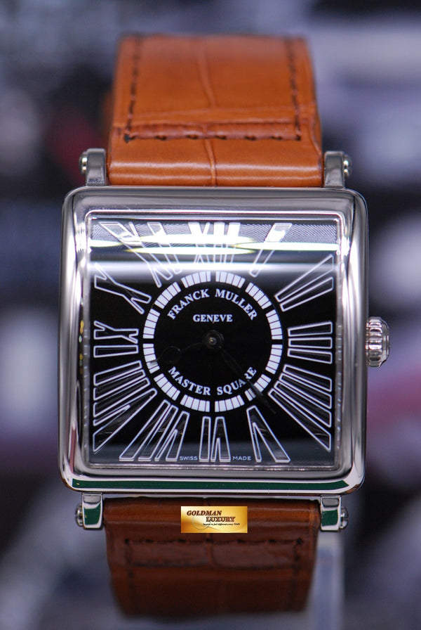 [SOLD] FRANCK MULLER MASTER SQUARE LADIES 18K WHITE GOLD RELIEF QUARTZ 6002M (LNIB)