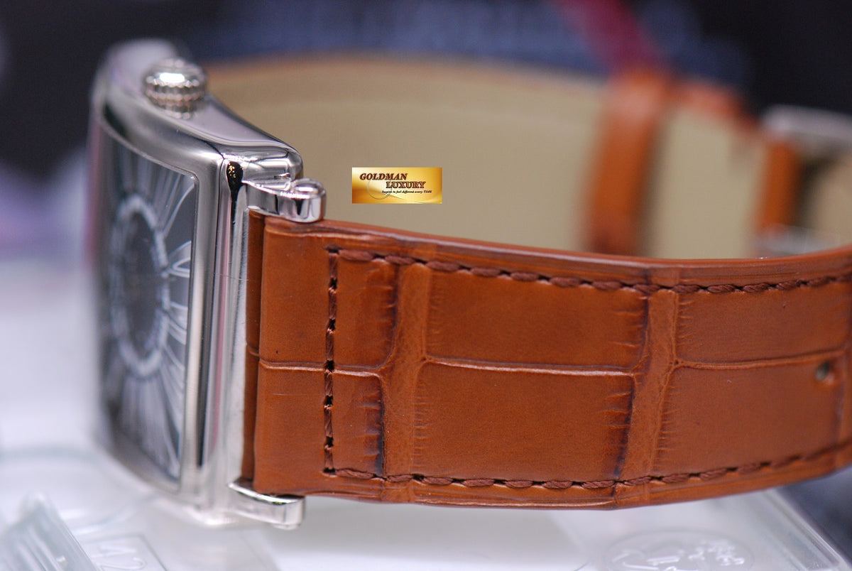 [SOLD] FRANCK MULLER MASTER SQUARE LADIES 18K WHITE GOLD RELIEF QUARTZ 6002M (LNIB)