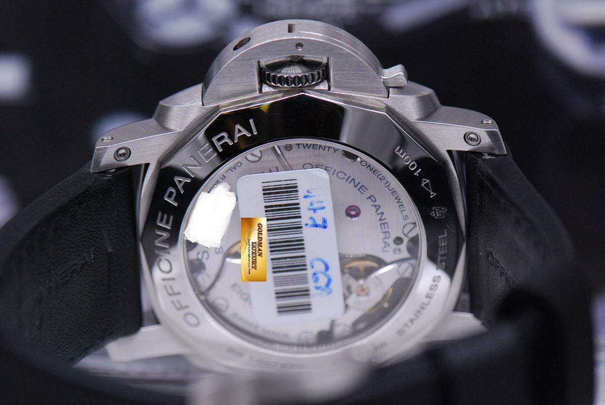 [SOLD] PANERAI LUMINOR GMT 8-DAYS AM/PM DIAL MANUAL WINDING PAM 233 (NOS)