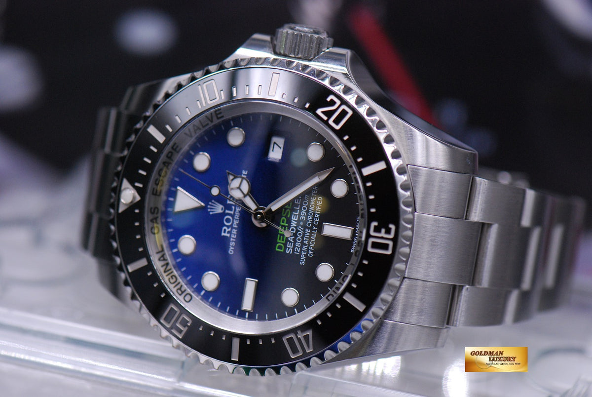 [SOLD] ROLEX OYSTER PERPETUAL DEEPSEA D-BLUE “JAMES CAMERON” 116660 (MINT)