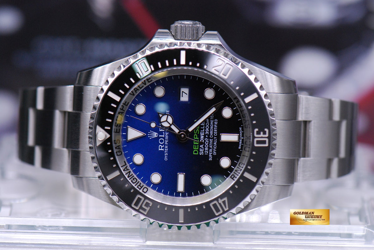 [SOLD] ROLEX OYSTER PERPETUAL DEEPSEA D-BLUE “JAMES CAMERON” 116660 (MINT)