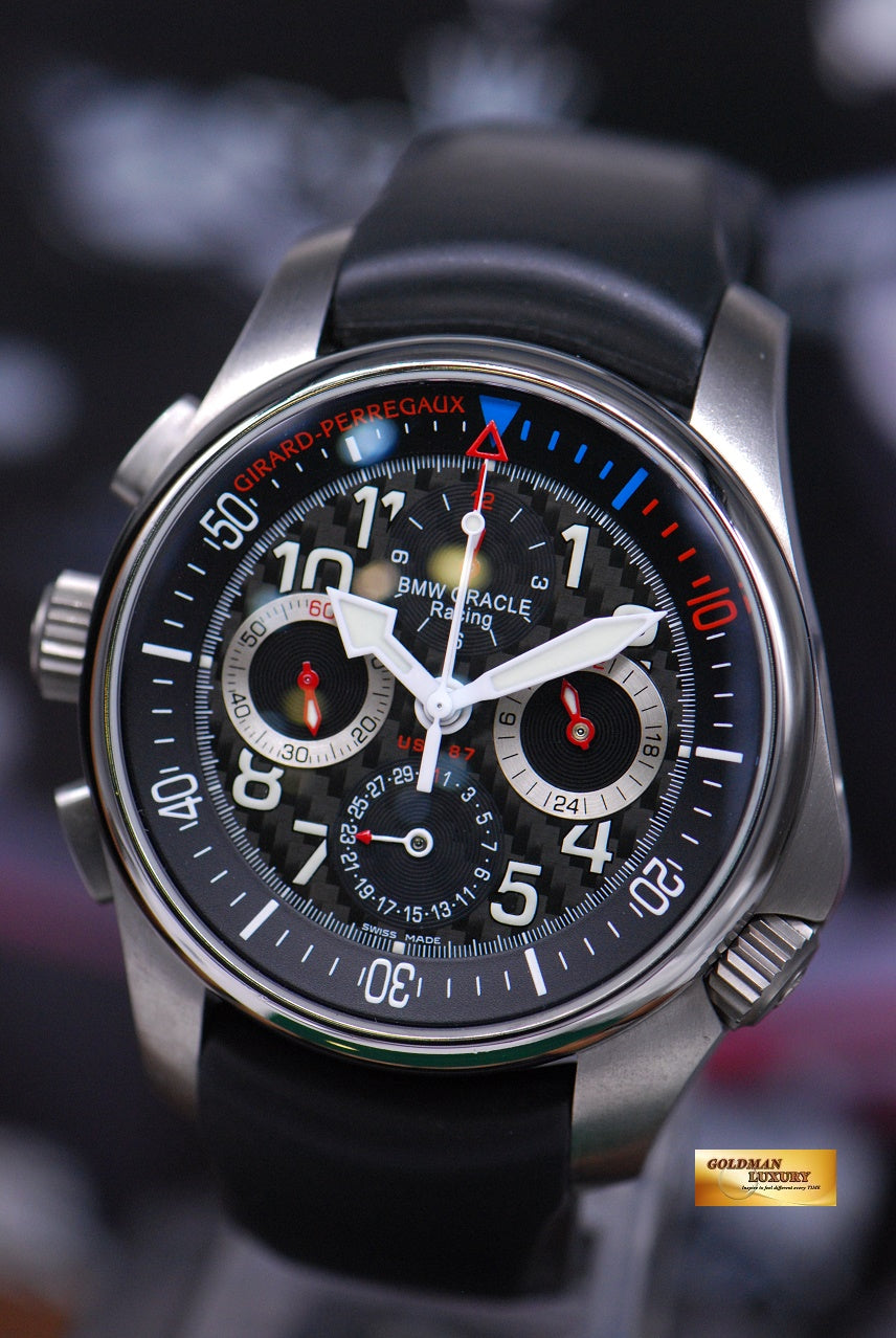 [SOLD] GIRARD PERREGAUX BMW ORACLE RACING USA 87 TITANIUM CHRONOGRAPH AUTOMATIC LIMITED (MINT)