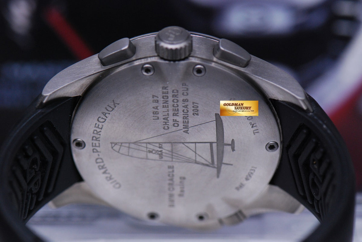 [SOLD] GIRARD PERREGAUX BMW ORACLE RACING USA 87 TITANIUM CHRONOGRAPH AUTOMATIC LIMITED (MINT)