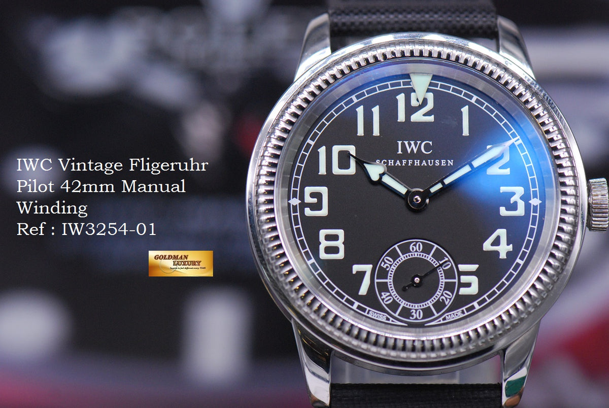 [SOLD] IWC VINTAGE FLIGERUHR PILOT 44mm MANUAL WINDING C.98300 IW3254-01 (NEAR MINT)