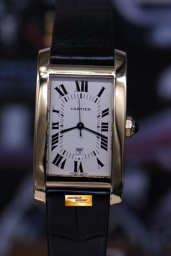 [SOLD] CARTIER TANK AMERICAINE 18K YELLOW GOLD LARGE AUTOMATIC 8172984 (MINT)