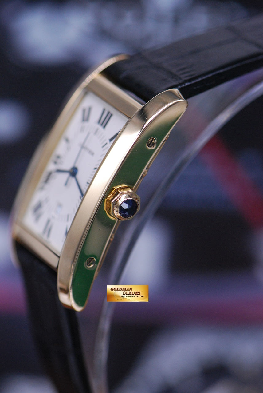 [SOLD] CARTIER TANK AMERICAINE 18K YELLOW GOLD LARGE AUTOMATIC 8172984 (MINT)