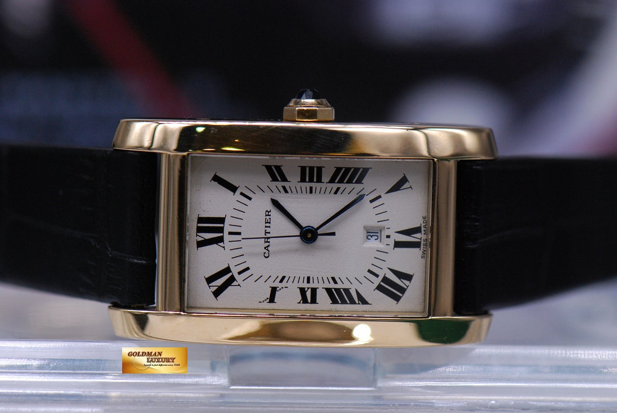 [SOLD] CARTIER TANK AMERICAINE 18K YELLOW GOLD LARGE AUTOMATIC 8172984 (MINT)
