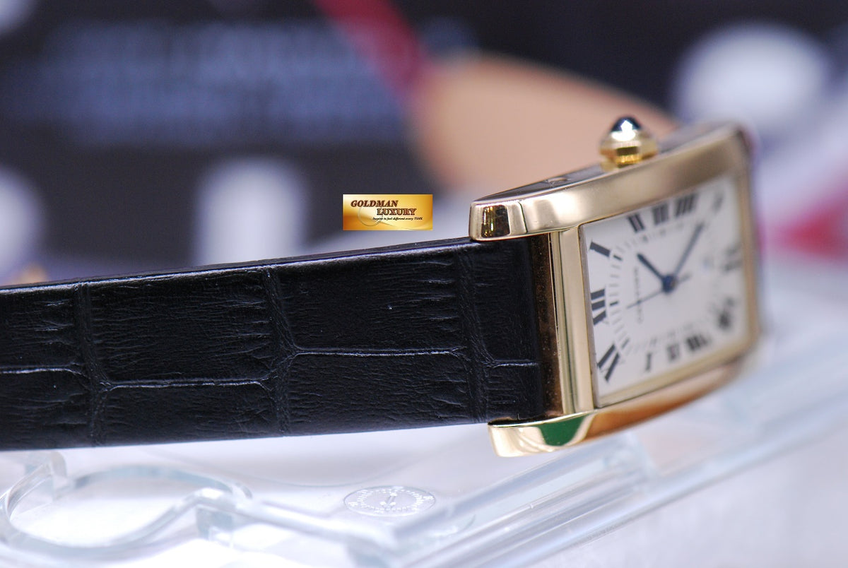[SOLD] CARTIER TANK AMERICAINE 18K YELLOW GOLD LARGE AUTOMATIC 8172984 (MINT)
